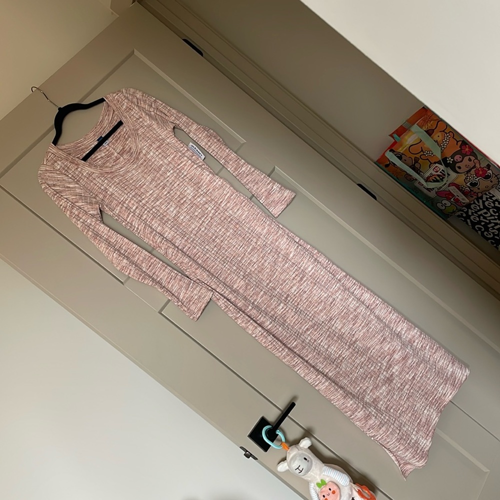 Old Navy pink Heathered Maternity Dress